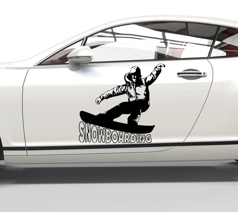 10014 Snowboarding Aufkleber